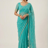 Ethnic Matching Saree with Blouse Piece for Premium Ethnic and Traditional Wear | KEI-KASTURI