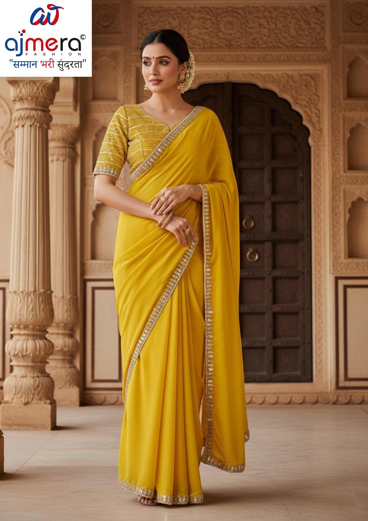 Designer Matching Saree with Blouse Piece for Premium Ethnic and Traditional Wear | SDO-HW01700