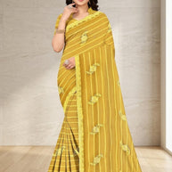 Matching Saree with Blouse Piece for Premium Ethnic and Traditional Wear | VKM-C PLUS