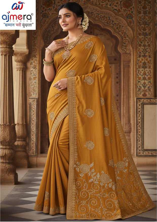 Party Wear Matching Saree with Blouse Piece for Premium Ethnic and Traditional Wear | MTE-SAATHI SANGAM