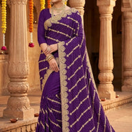 Designer Matching Saree with Blouse Piece for Premium Ethnic and Traditional Wear | VKM-IDEAL