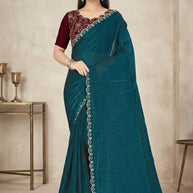 Dyed Saree with Blouse Piece for Premium Ethnic and Traditional Wear | SMM-8500
