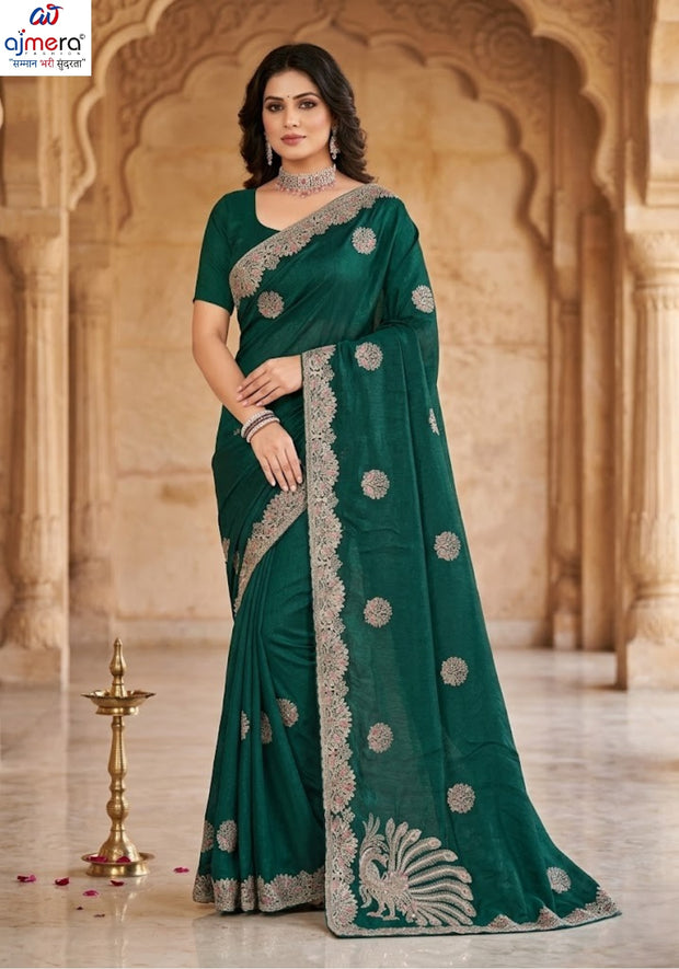 Synthetic Matching Saree with Blouse Piece for Premium Ethnic and Traditional Wear | MTE-GOLDEN FEATHER
