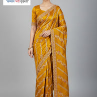 Embroidered Fancy Saree with Blouse Piece for Premium Ethnic and Traditional Wear | SBV-HD-0488