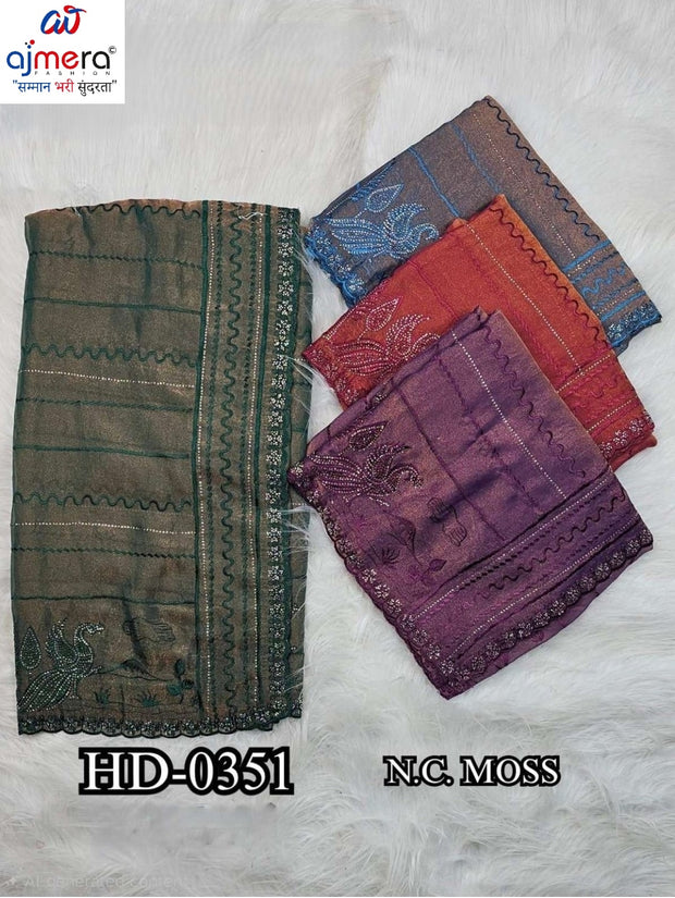 Dyed Fancy Matching Saree with Blouse Piece for Premium Ethnic and Traditional Wear | SBV-HD-0351
