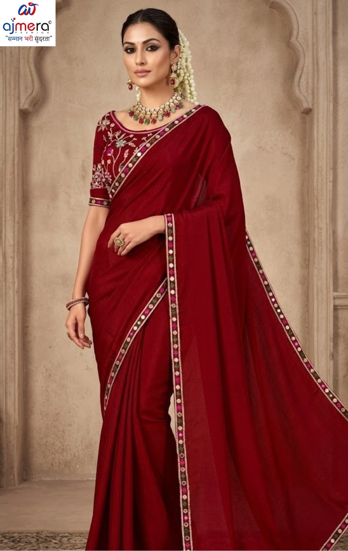 Designer Matching Saree with Blouse Piece for Premium Ethnic and Traditional Wear | KPS-AARYA