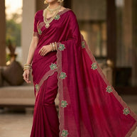 Party Wear Matching Saree with Blouse Piece for Premium Ethnic and Traditional Wear | ADP-PANTALOON