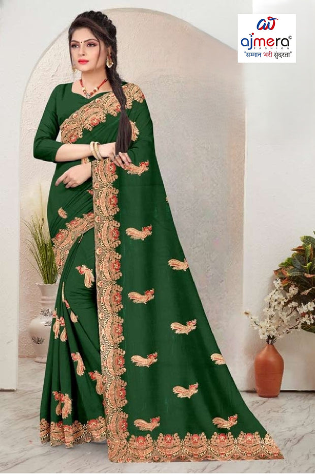 Dyed Saree with Blouse Piece for Premium Ethnic and Traditional Wear | MKM-DIVISHA