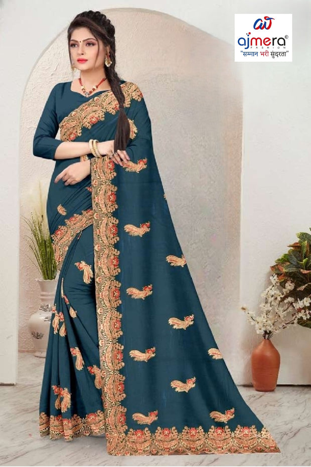 Dyed Saree with Blouse Piece for Premium Ethnic and Traditional Wear | MKM-DIVISHA