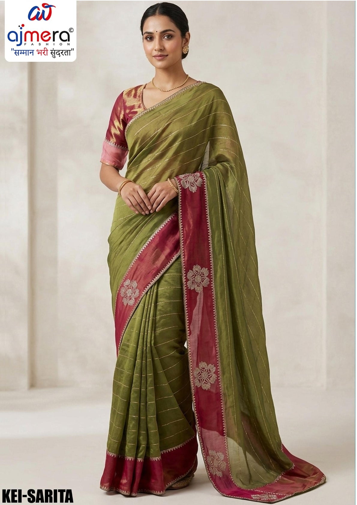 Fancy Matching Saree with Blouse Piece for Premium Ethnic and Traditional Wear | KEI-SARITA