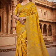 Dyed Saree with Blouse Piece for Premium Ethnic and Traditional Wear | SBV-HD-0369