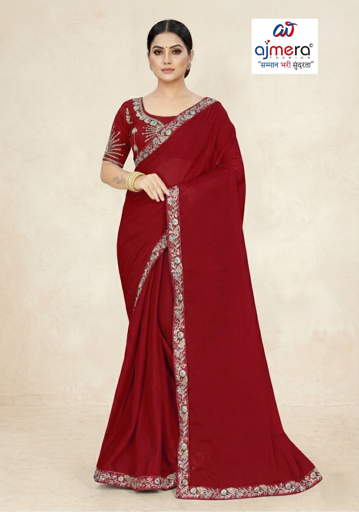 Fancy Saree with Blouse Piece for Premium Ethnic and Traditional Wear | SMM-8571