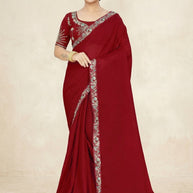 Fancy Saree with Blouse Piece for Premium Ethnic and Traditional Wear | SMM-8571