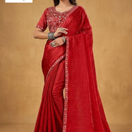 Party Wear Matching Saree with Blouse Piece for Premium Ethnic and Traditional Wear | KPS-YASHPAL