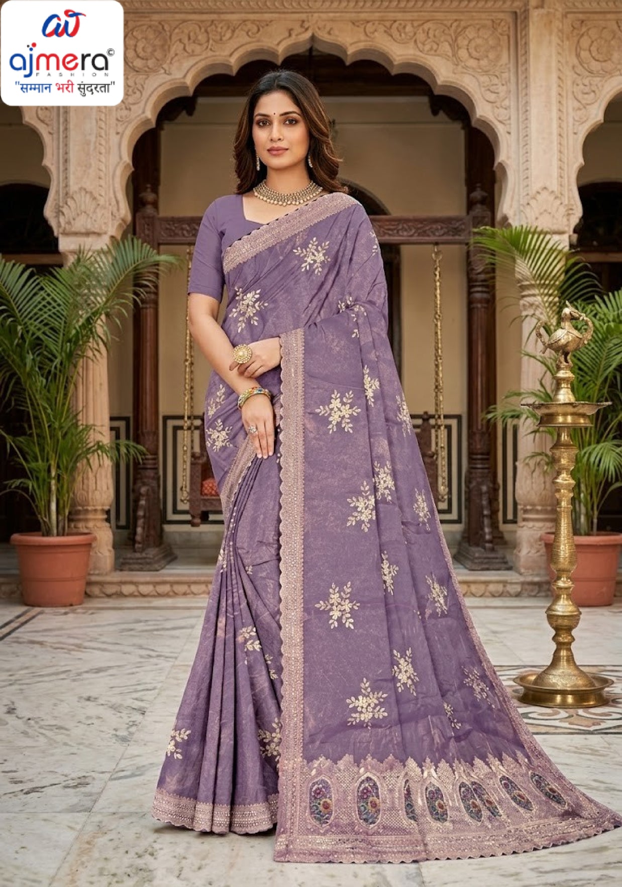 Printed Matching Saree with Without Blouse for Premium Ethnic and Traditional Wear | RT-MANTRA