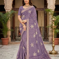 Printed Matching Saree with Without Blouse for Premium Ethnic and Traditional Wear | RT-MANTRA