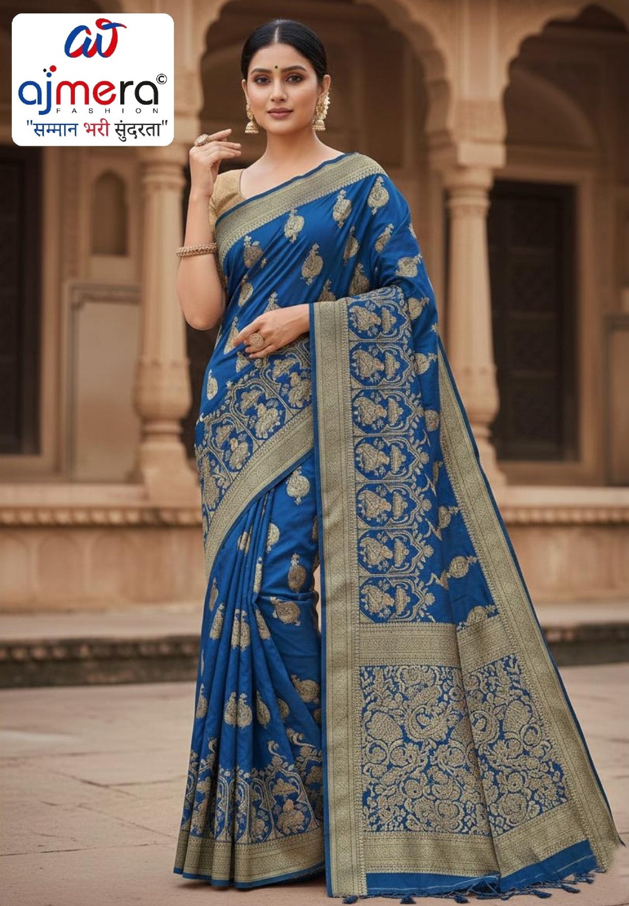 Party Wear Matching Saree with Blouse Piece for Premium Ethnic and Traditional Wear | SBV-SS-5-1637