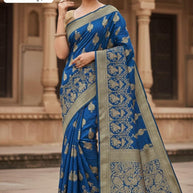 Party Wear Matching Saree with Blouse Piece for Premium Ethnic and Traditional Wear | SBV-SS-5-1637