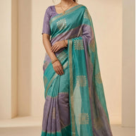 Synthetic Matching Saree with Blouse Piece for Premium Ethnic and Traditional Wear | KEI-KIA SELTOS