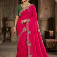 Party Wear Matching Saree with Blouse Piece for Premium Ethnic and Traditional Wear | ADP-PANTALOON
