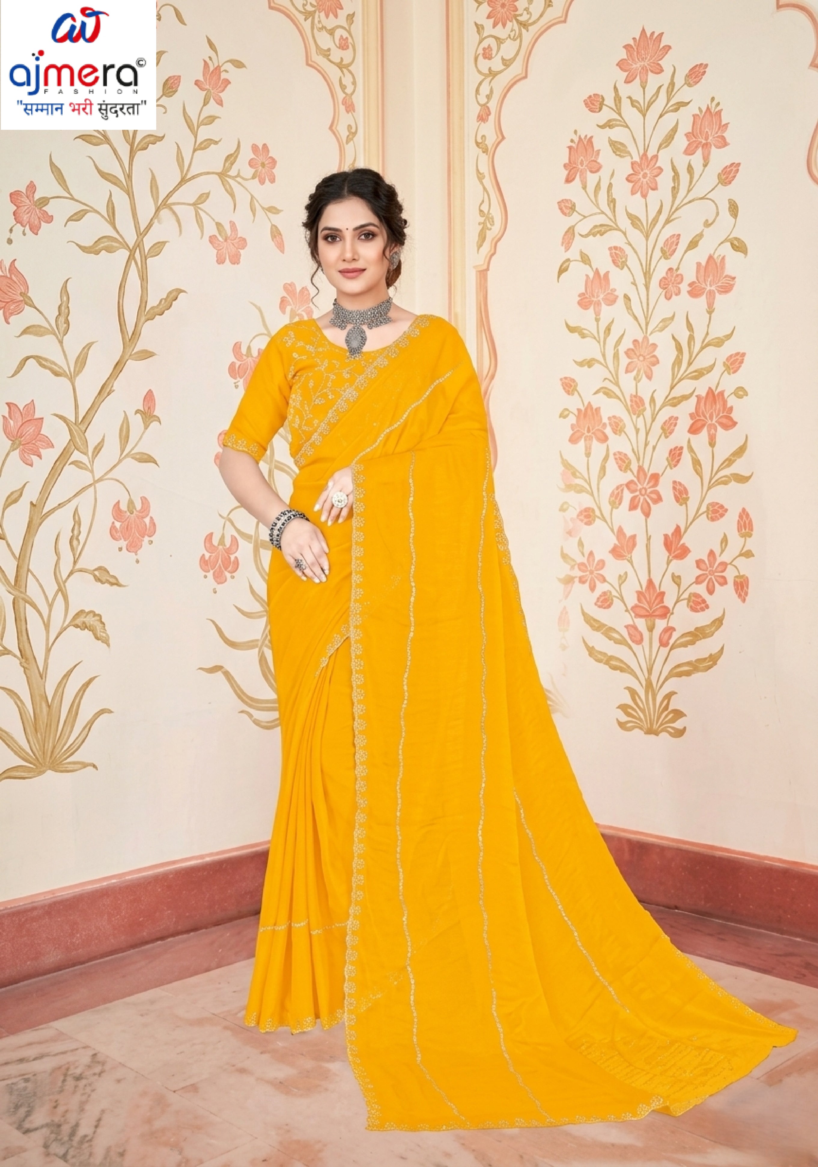 Matching Saree with Blouse Piece for Premium Ethnic and Traditional Wear | PRM-CADINI-5
