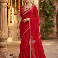 Ladies Matching Saree with Blouse Piece for Premium Ethnic and Traditional Wear | KPS-TGB VOL-6