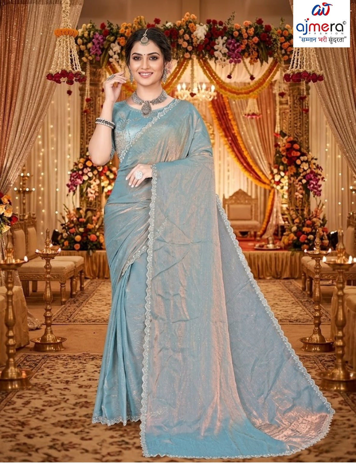 Dyed Saree with Blouse Piece for Premium Ethnic and Traditional Wear | KPS-MAA LAXMI VOL-6