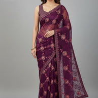 Dyed Saree with Blouse Piece for Premium Ethnic and Traditional Wear | SBV-HD-0525