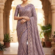 Party Wear Matching Saree with Blouse Piece for Premium Ethnic and Traditional Wear | PSC-DULARI-4427