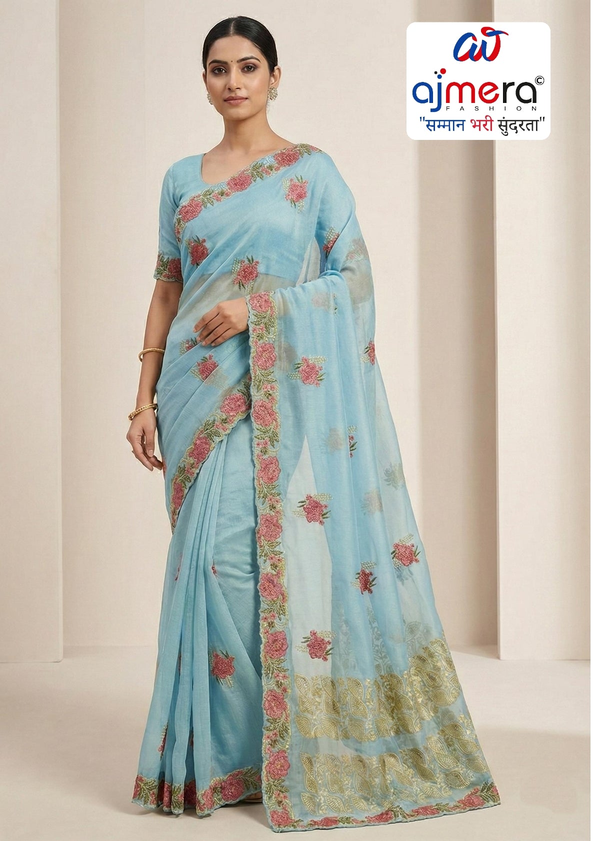 Party Wear Matching Saree with Blouse Piece for Premium Ethnic and Traditional Wear | SBV-HD-0313