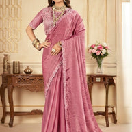 Printed Matching Saree with Blouse Piece for Premium Ethnic and Traditional Wear | KPS-MIRROR