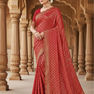 Fancy Matching Saree with Blouse Piece for Premium Ethnic and Traditional Wear | RAL-TRIVENI