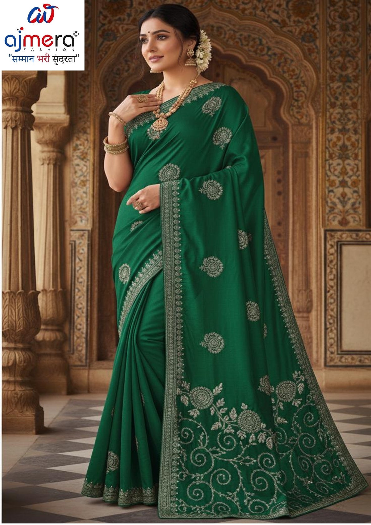 Party Wear Matching Saree with Blouse Piece for Premium Ethnic and Traditional Wear | MTE-SAATHI SANGAM