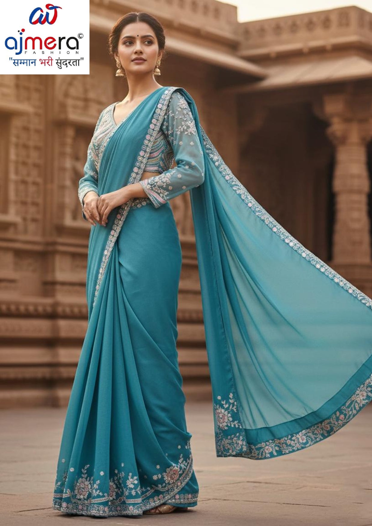 Matching Saree with Blouse Piece for Premium Ethnic and Traditional Wear | SDO-HW01584