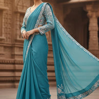 Matching Saree with Blouse Piece for Premium Ethnic and Traditional Wear | SDO-HW01584