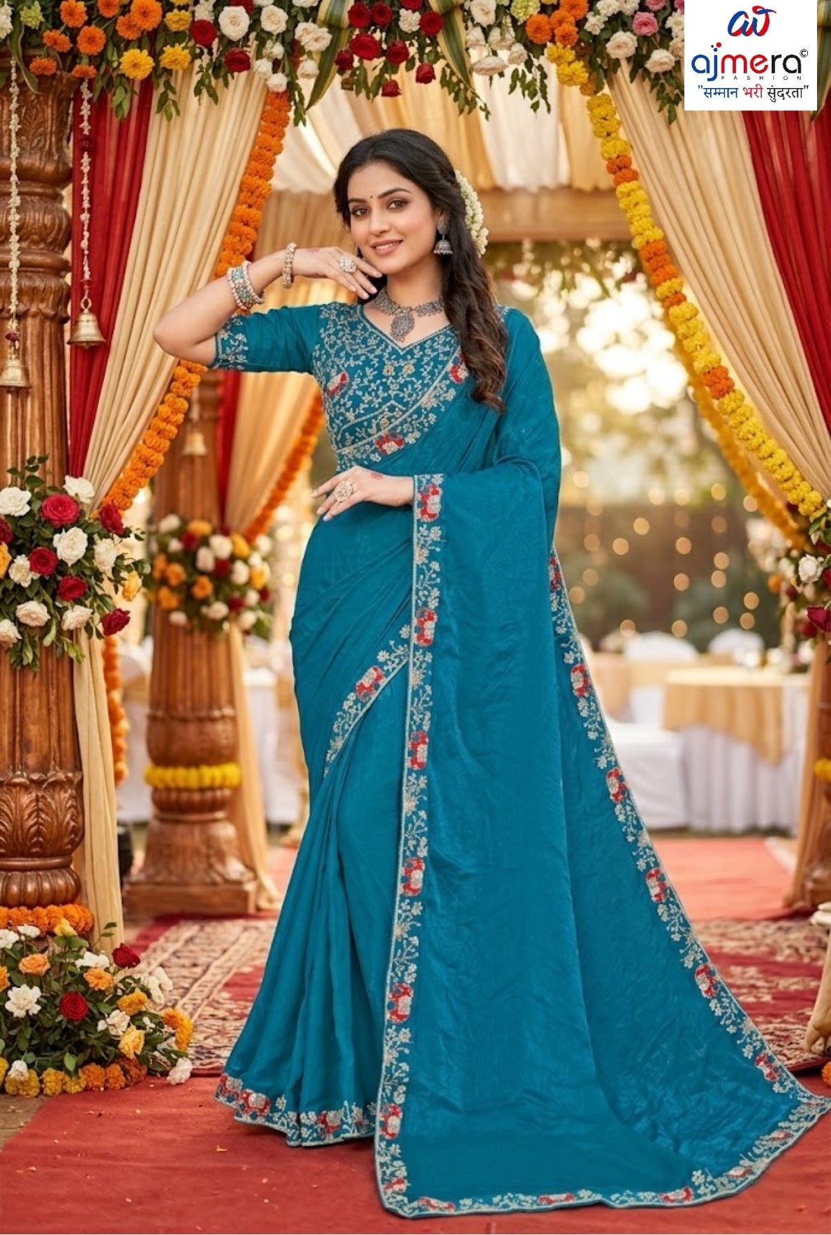 Wholesale Fancy Saree with Blouse Piece for Premium Ethnic and Traditional Wear | KPS-PRATAP