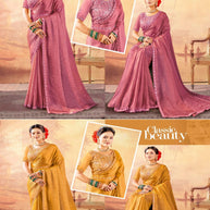 Fancy Matching Saree with Blouse Piece for Premium Ethnic and Traditional Wear | KPS-COW