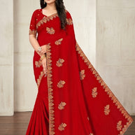 Fancy Saree with Blouse Piece for Premium Ethnic and Traditional Wear | VKM-CLOCK