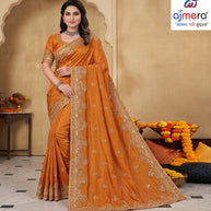 Ethnic Matching Saree with Blouse Piece for Premium Ethnic and Traditional Wear | TUL-RISTA