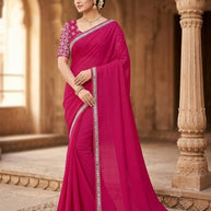 Party Wear Matching Saree with Blouse Piece for Premium Ethnic and Traditional Wear | SMM-8745