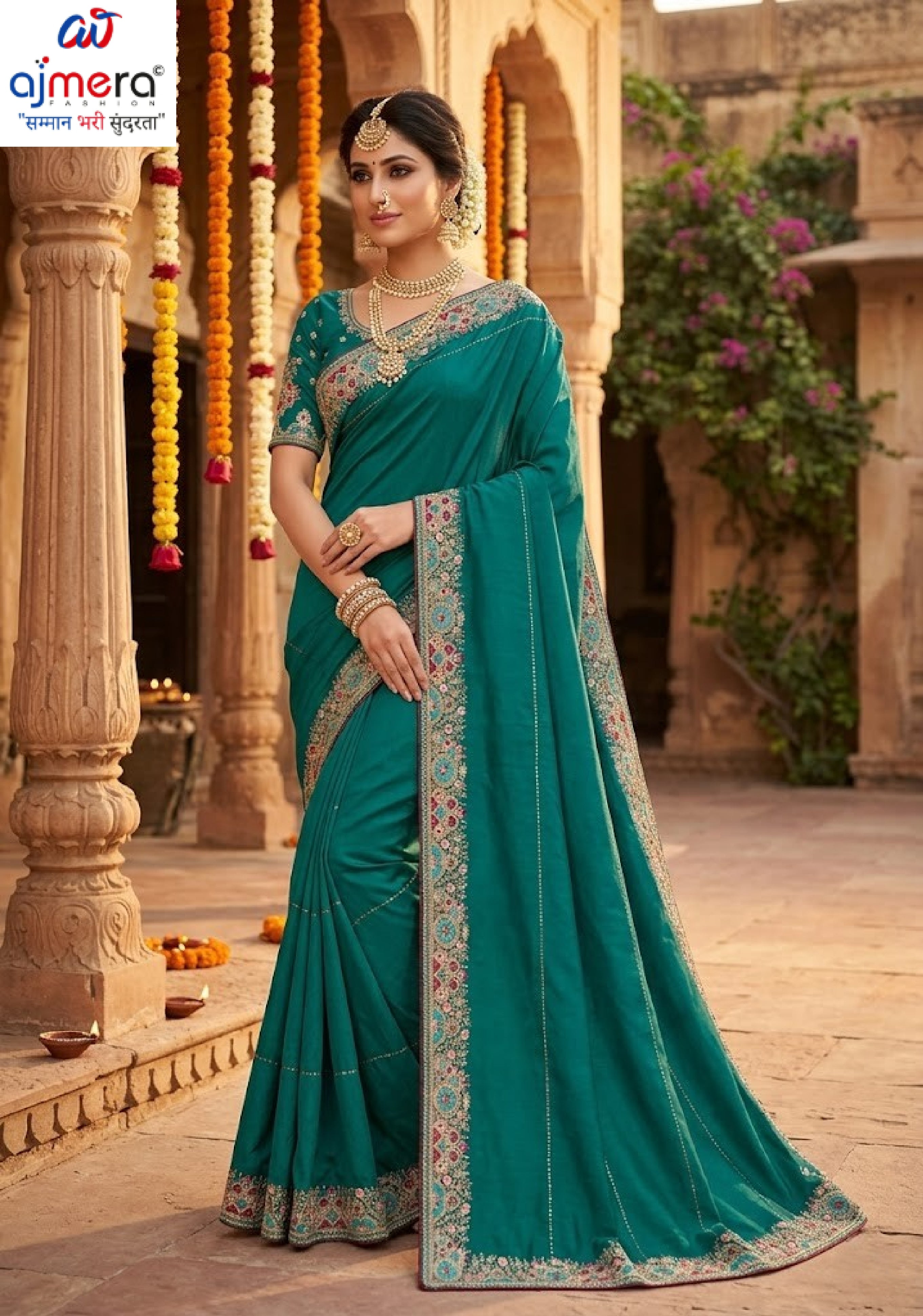 Dyed Fancy Matching Saree with Without Blouse for Premium Ethnic and Traditional Wear | RT-ROOP SANGAM