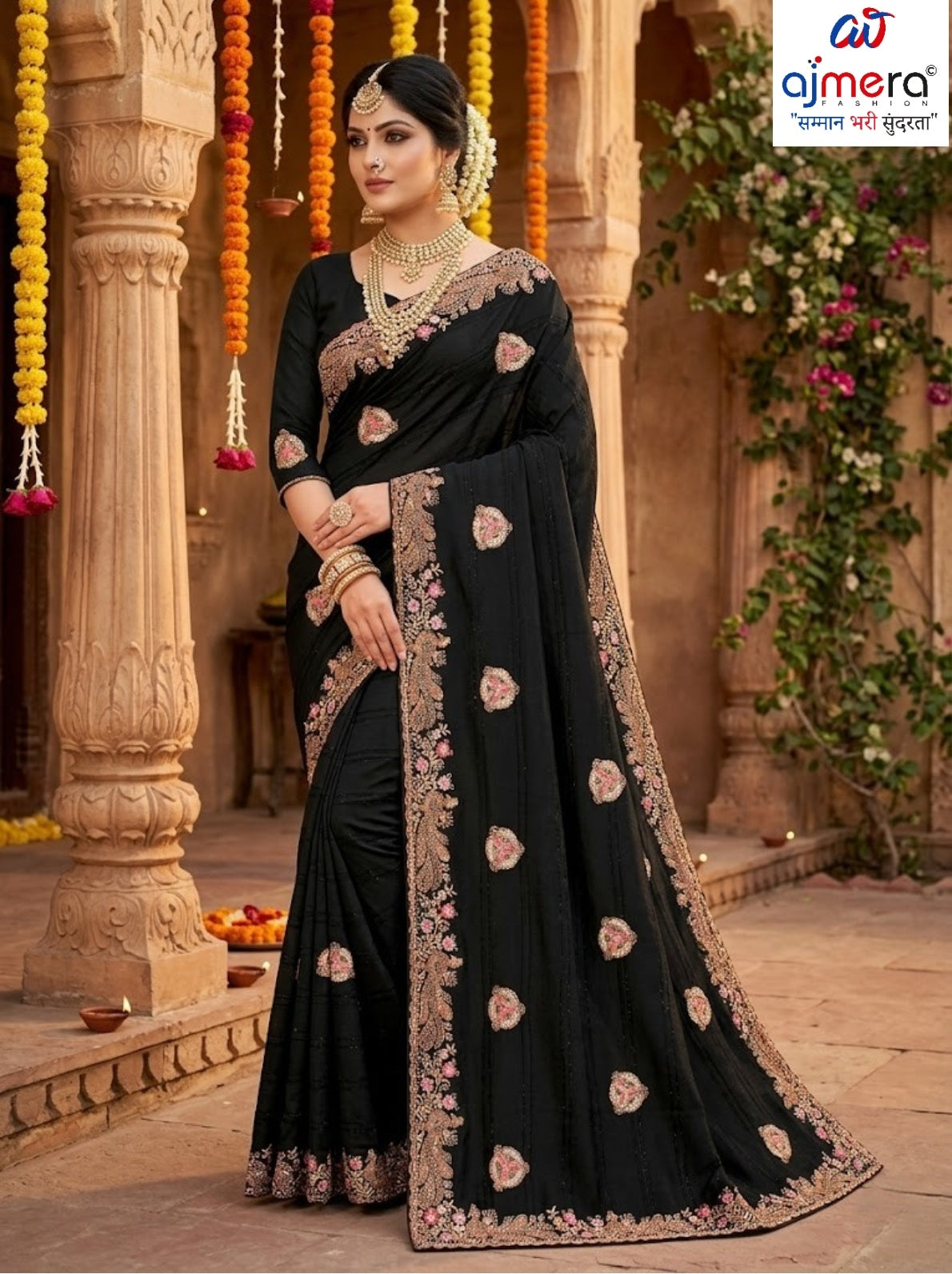 Fancy Matching Saree with Blouse Piece for Premium Ethnic and Traditional Wear | VKM-UDAAN