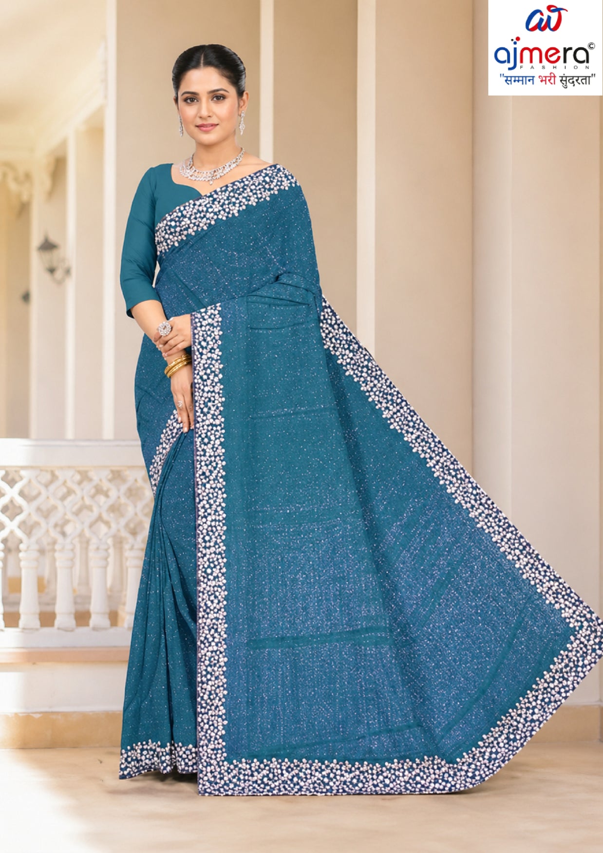 Matching Saree with Blouse Piece for Premium Ethnic and Traditional Wear | MKM-RASHMI