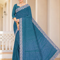 Matching Saree with Blouse Piece for Premium Ethnic and Traditional Wear | MKM-RASHMI