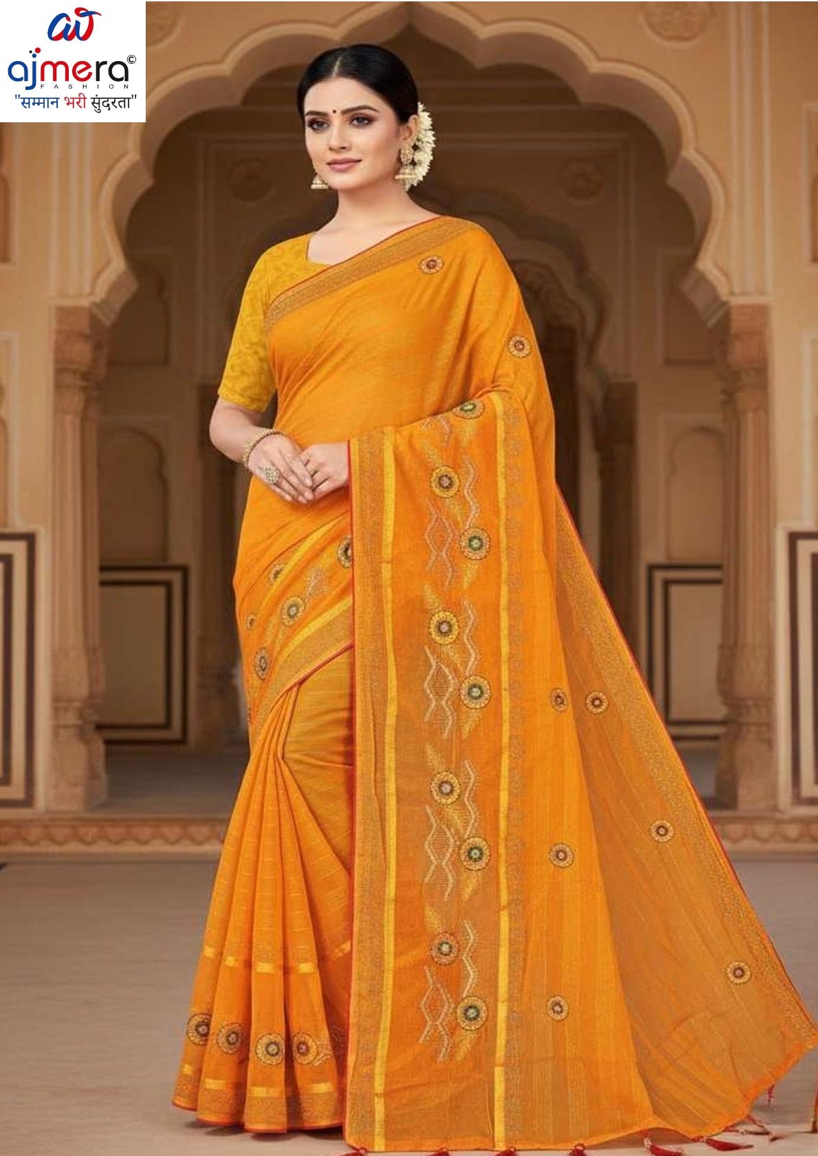 Fancy Matching Saree with Blouse Piece for Premium Ethnic and Traditional Wear | VKM-BIG BOOS