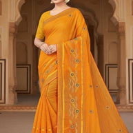 Fancy Matching Saree with Blouse Piece for Premium Ethnic and Traditional Wear | VKM-BIG BOOS