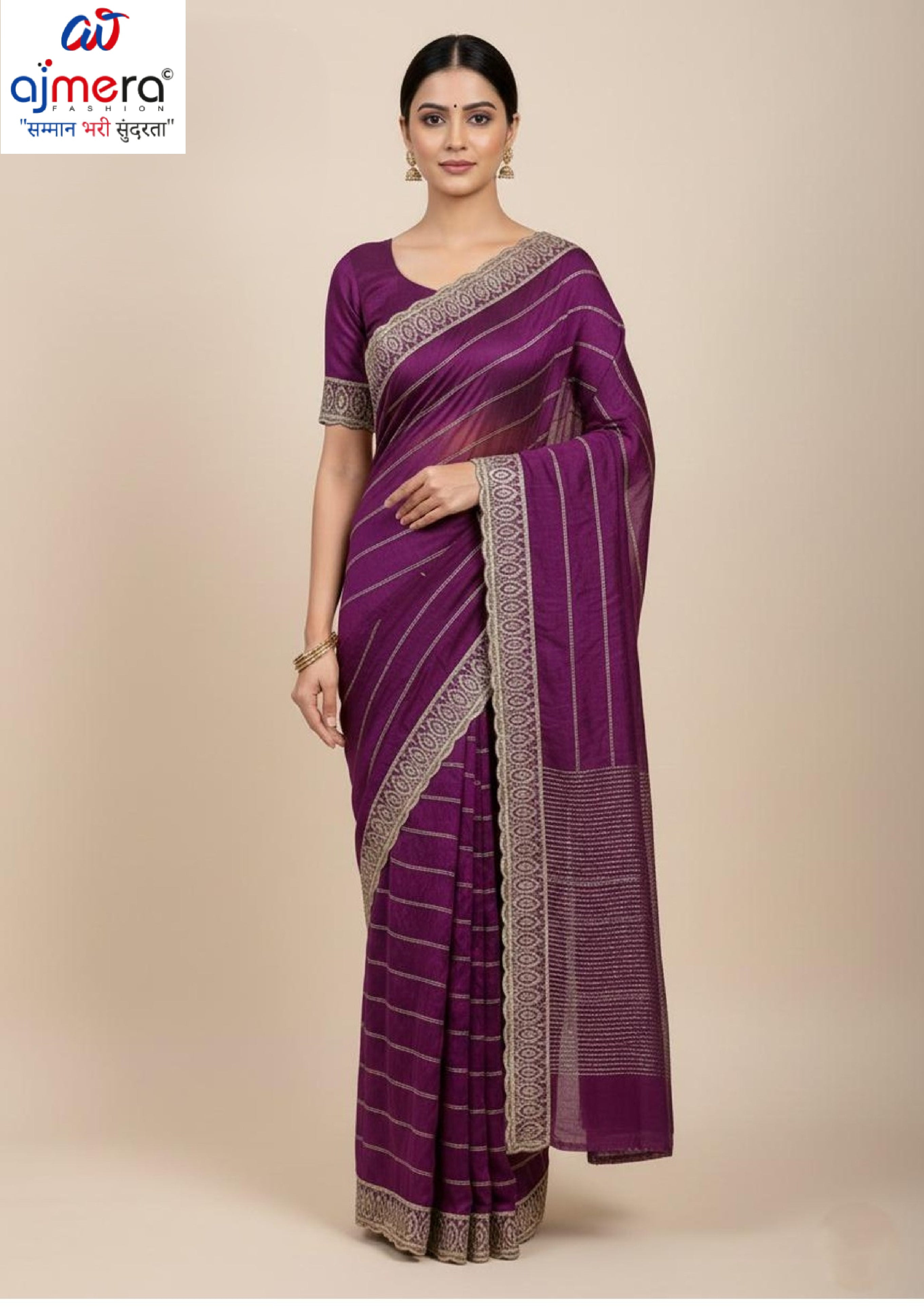 Ethnic Matching Saree with Blouse Piece for Premium Ethnic and Traditional Wear | SBV-HD-0344D