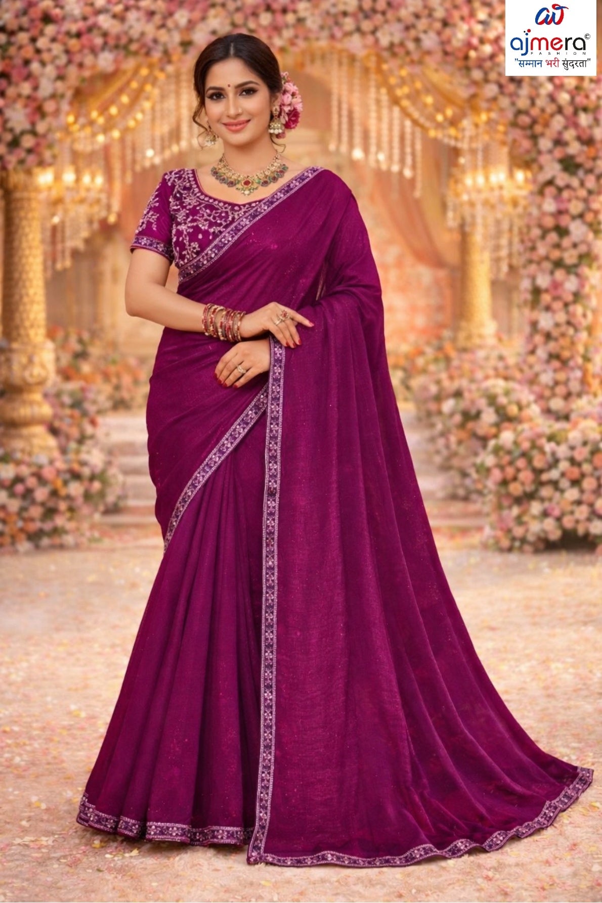 Festival Saree with Blouse Piece for Premium Ethnic and Traditional Wear | KPS-GOOD DAY