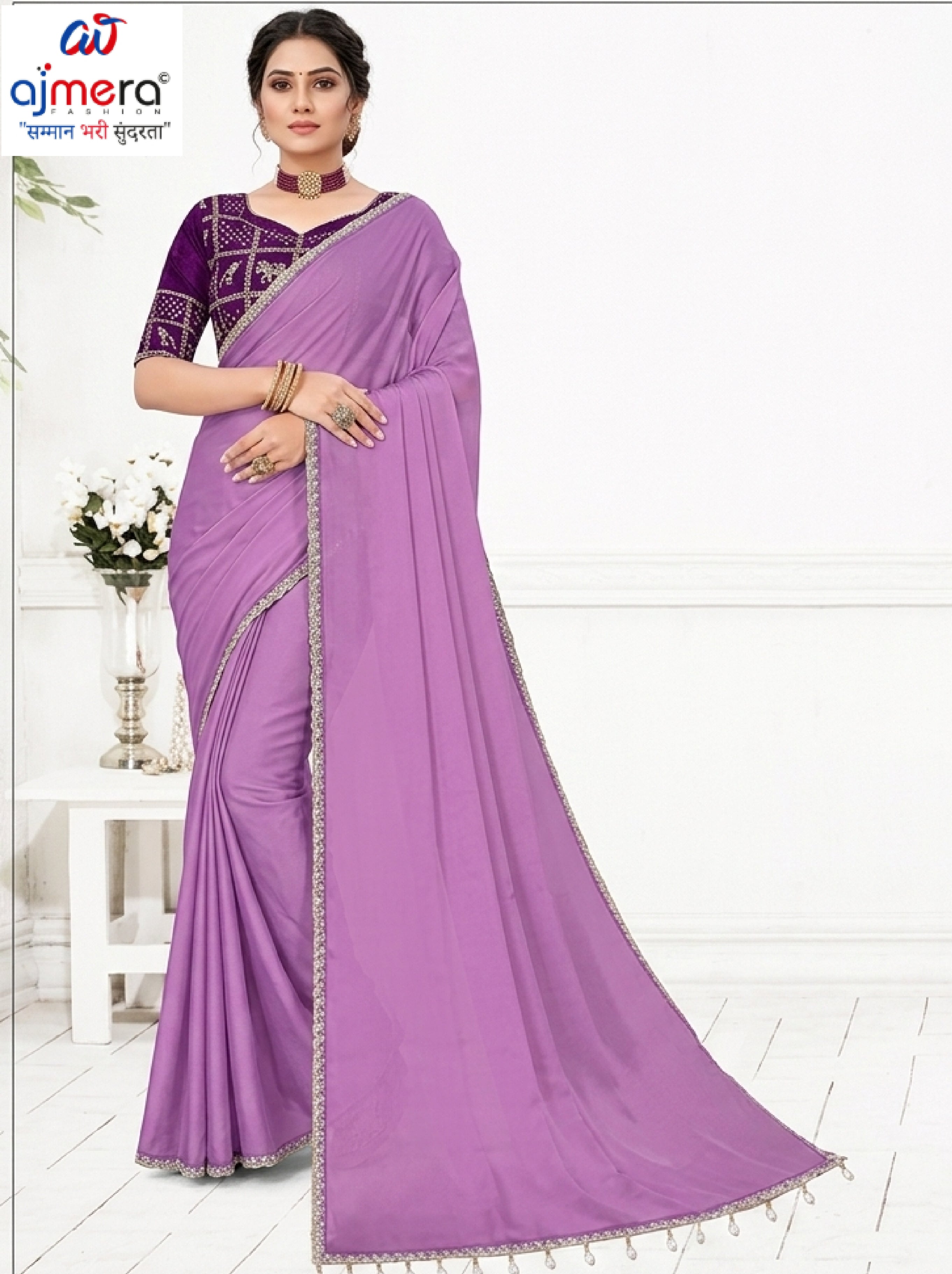 Matching Saree with Blouse Piece for Premium Ethnic and Traditional Wear | PUN-FESTIVAL-427