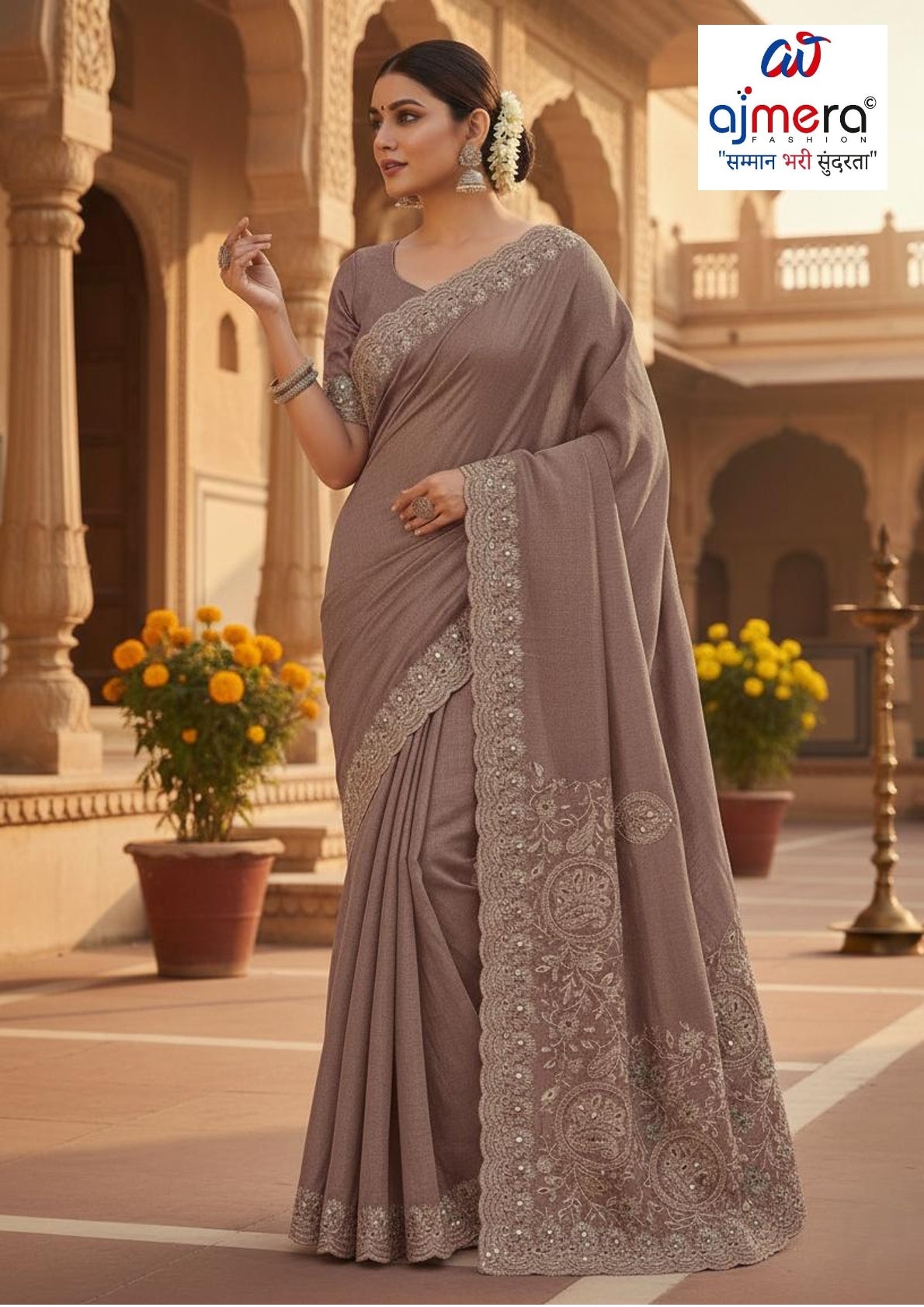 Synthetic Matching Saree with Blouse Piece for Premium Ethnic and Traditional Wear | SBV-HD-0446